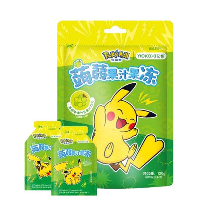 Pokémon Yizhi Grüner Trauben-Konjaksäfte-Gelee (120g) (China) 6er-Pack für den Großhandel von Pops Distro Inc