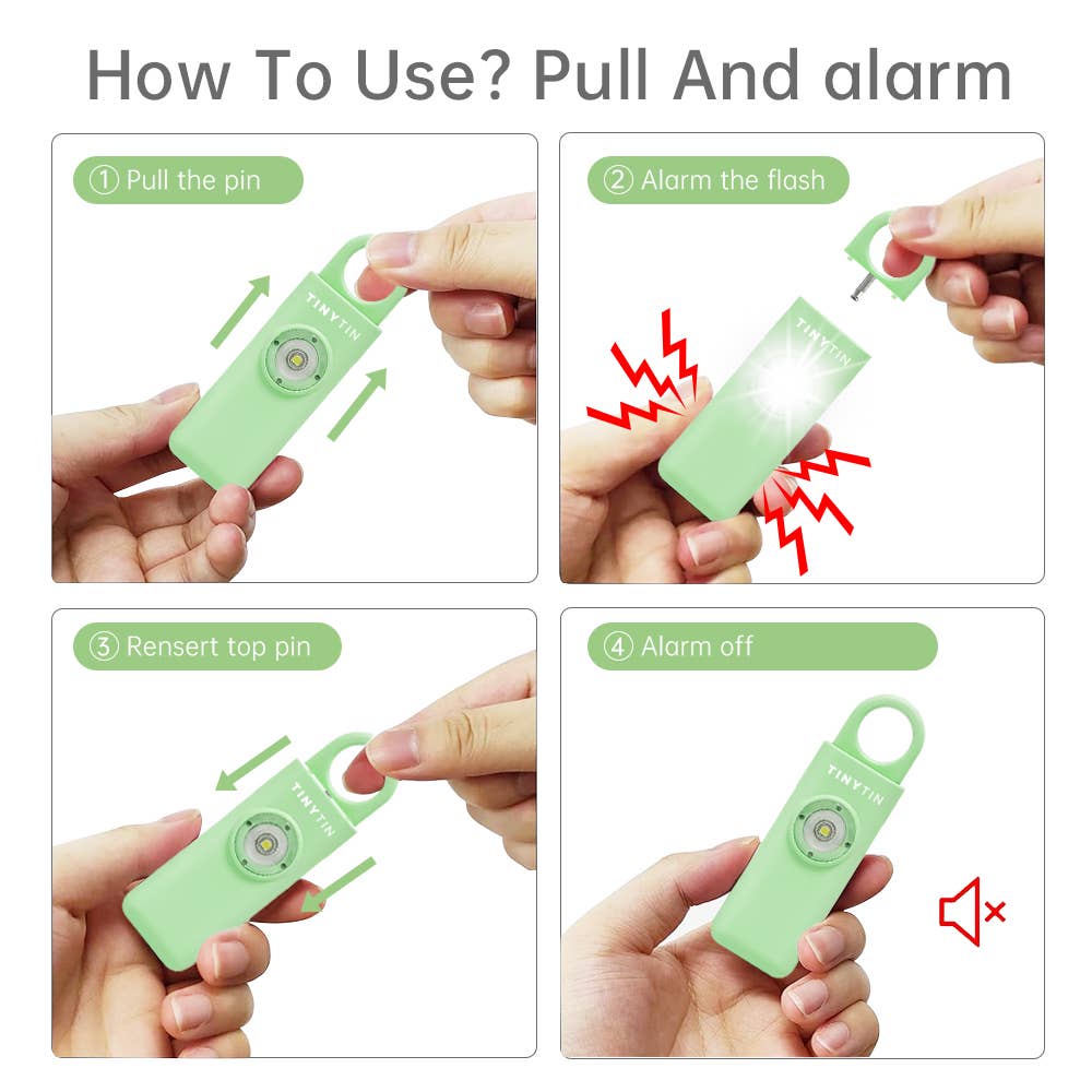 TinyTin - Wholesale Safety Alarm/Gear - TinyTin Personal Safety Alarm - 130 dB Alarm35