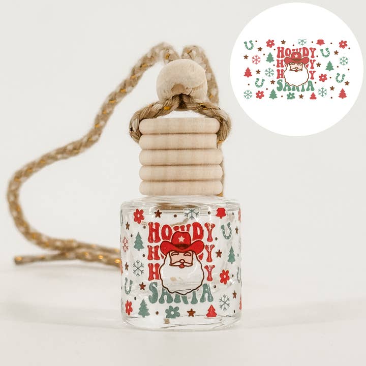 'Howdy Santa' Car Diffuser for wholesale by The Candle Warehouse