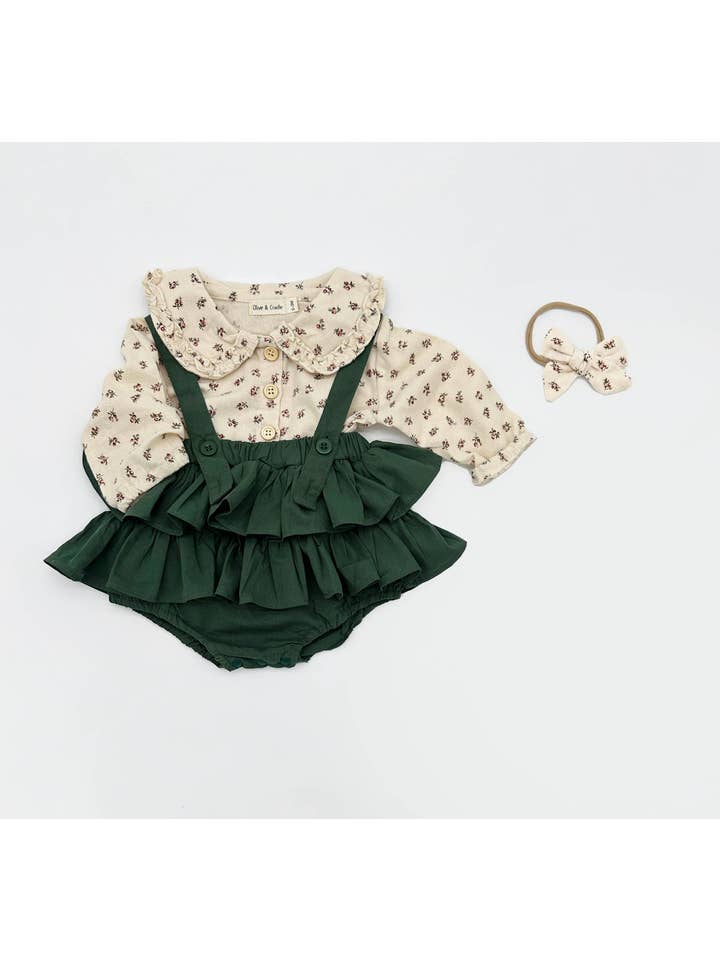 OLIVE & CRADLE - Wholesale Top & Skirt Set - Kids - Peppermint Skirt 3pc