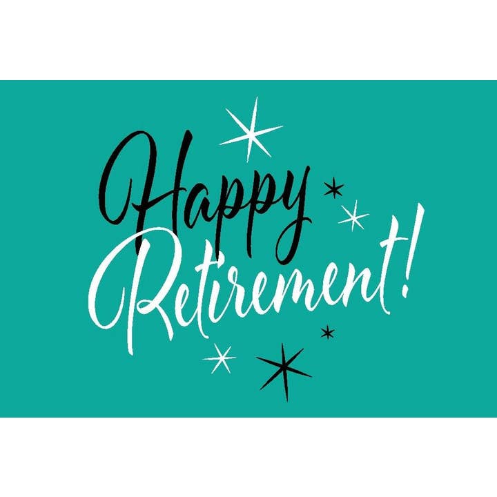 Retirement "Happy Retirement" Wordy Bird for wholesale by Wordy Bird Cards
