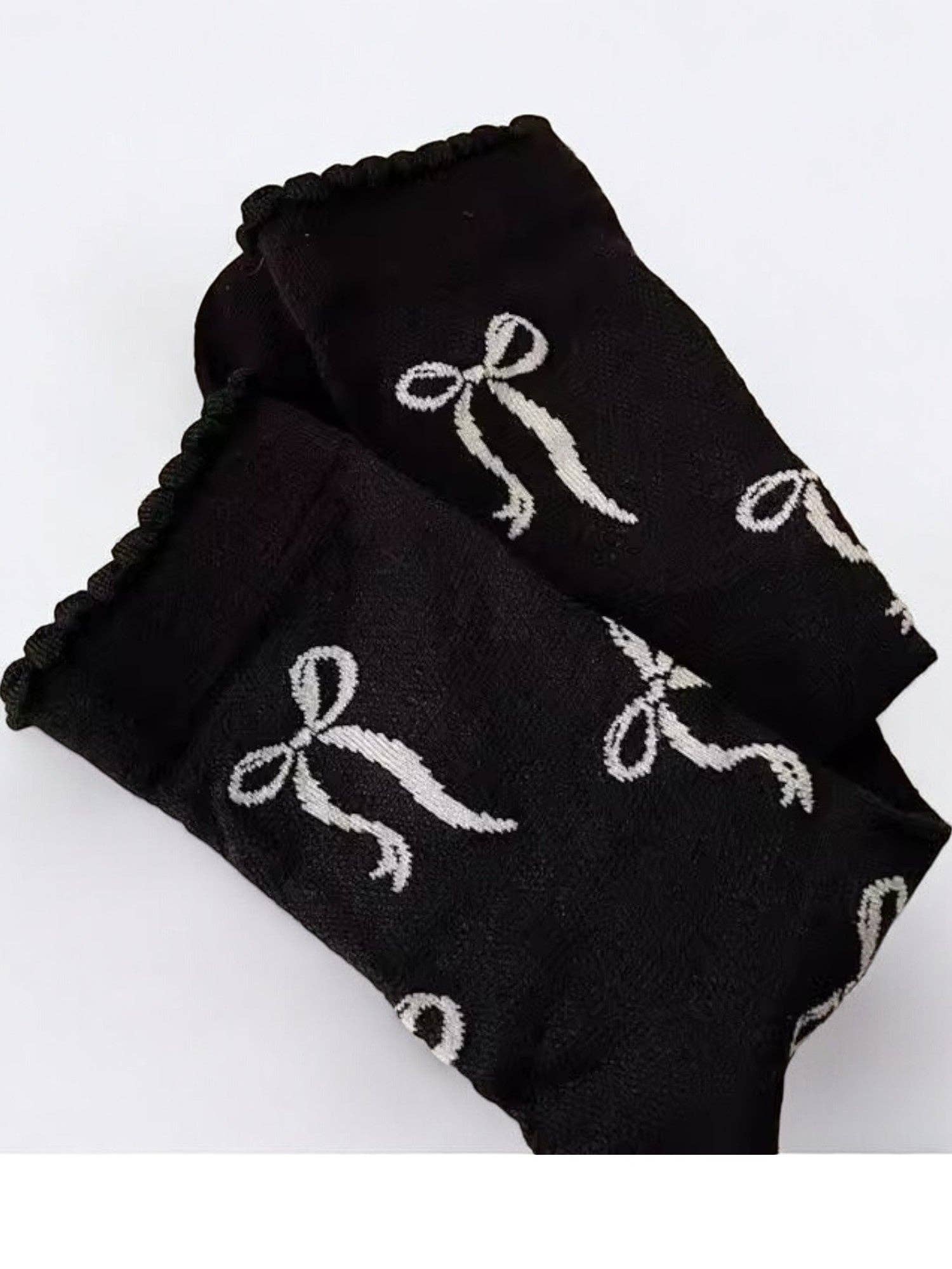 AK Brand - Vendita all'ingrosso Calzini - Donna - Calzini da donna alla caviglia con fiocco a nastro e bordo arricciato5