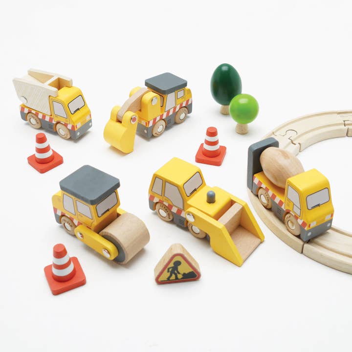 Le Toy Van – Engroshandel Legetøjsbil/lastbil - Børn – Entreprenørkøretøjer TV442-C/Byggesæt