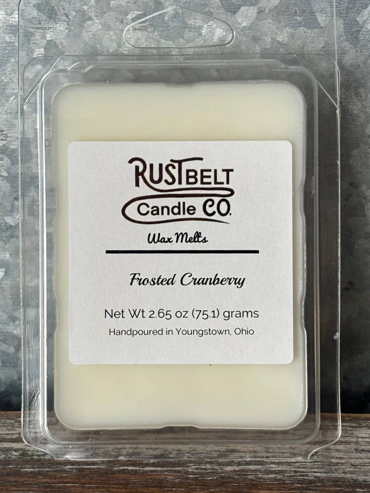 Frosted Cranberry Wax Melt for wholesale by Rustbelt Candle Company