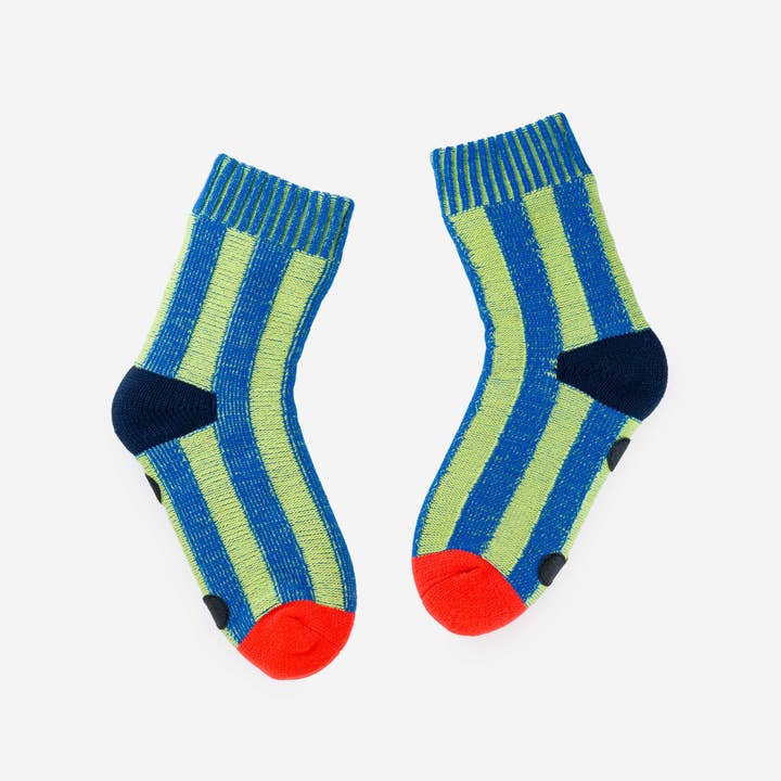 VERLOOP | knits - Wholesale Sock Slippers - Unisex - Big Stripe House Socks