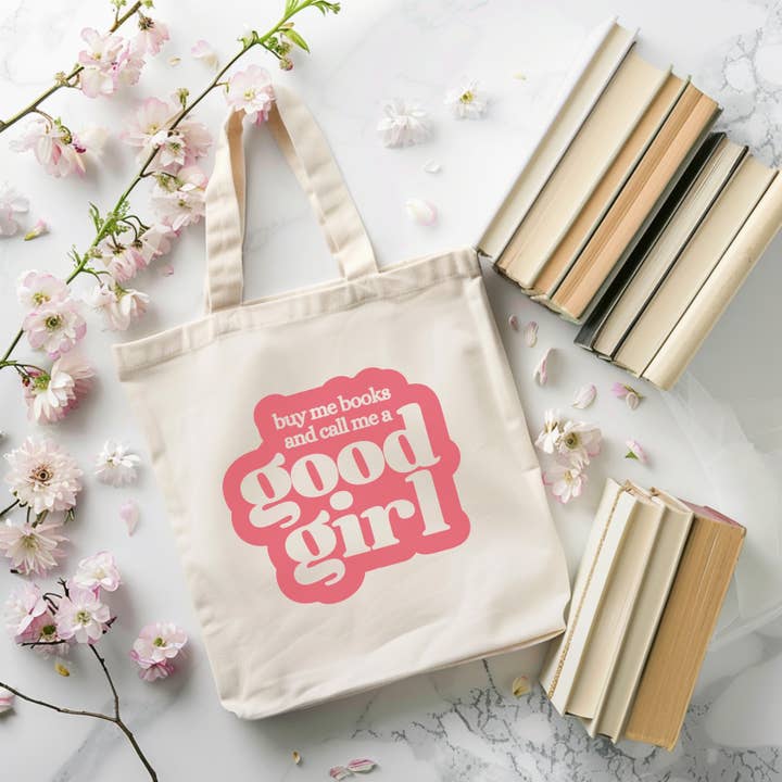 Buy Me Books | Tote for wholesale by bookonahookco
