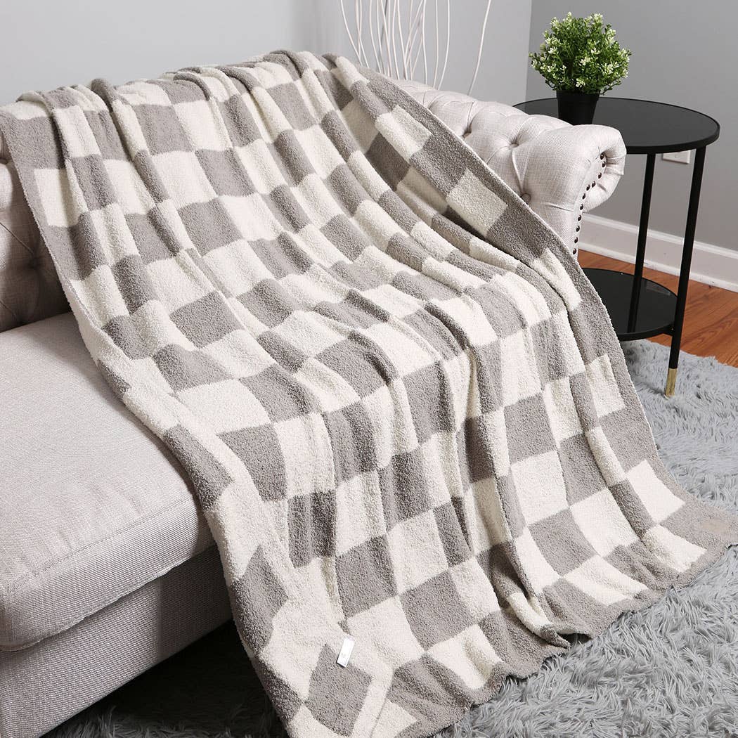 Fashion City - Wholesale Throw Blanket - Checkerboard Patterned Throw Blanket20