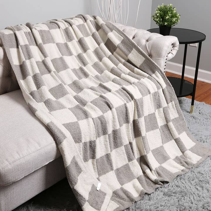 Fashion City - Wholesale Throw Blanket - Checkerboard Patterned Throw Blanket20