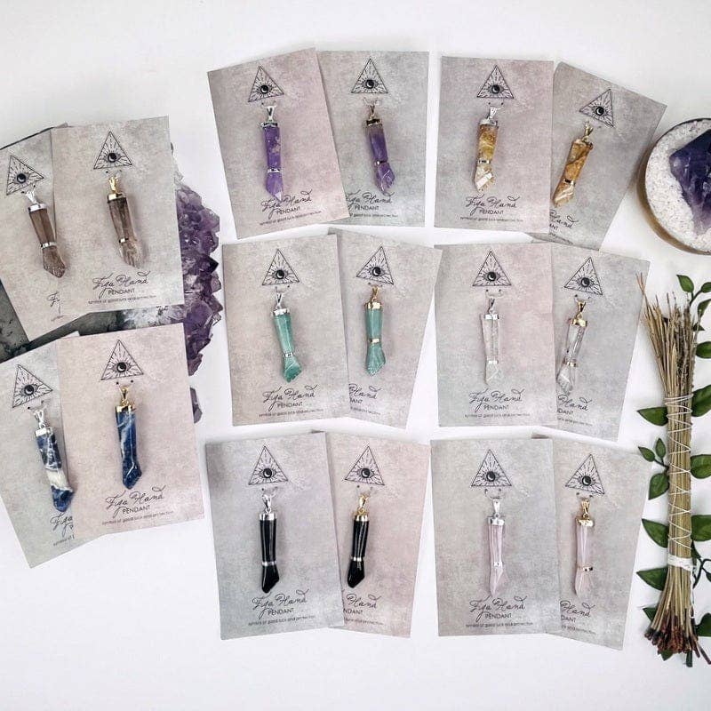 Rock Paradise - Wholesale Individual Charm/Pendant - Crystal Figa Hand Pendant14