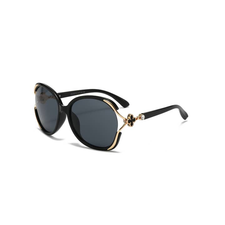 Trio Trading - Wholesale Sunglasses - Women's - Rhinestone Sunglasses For Women Big Lenses Assorted 12 Pack