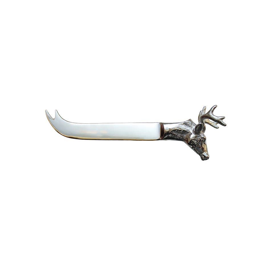 MENAGERIE - Wholesale Cheese Spreader - Menagerie Stag Cheese Knife0