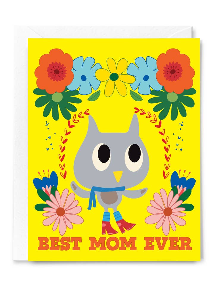 Best Mom Ever Mother's Day Greeting Card for wholesale by Happy Just Happy