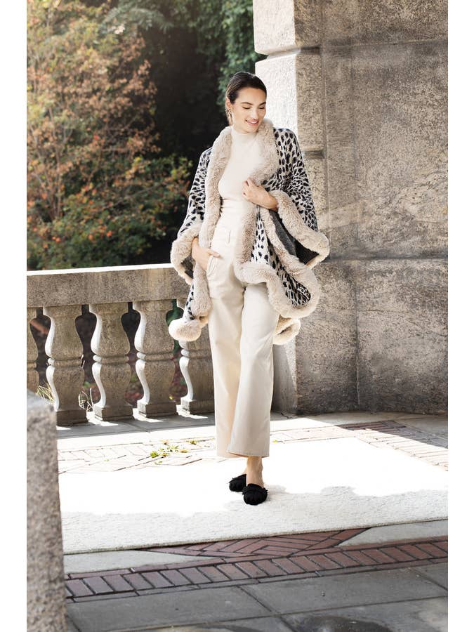 SAACHI - Wholesale Kimono - Women's - Faux Fur Cheetah Party Kimono15