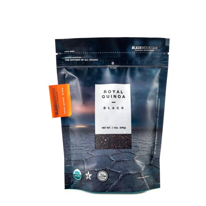 Superaliments de première qualité BlackMountain, quinoa noir royal biologique pour la vente par Black Mountain Premium Superfoods