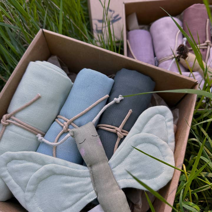 Saga Copenhagen - Wholesale New Mom Gift Box/Set - Baby Gift Box - Shades of Aloe Butterfly - Sustainable & Org4