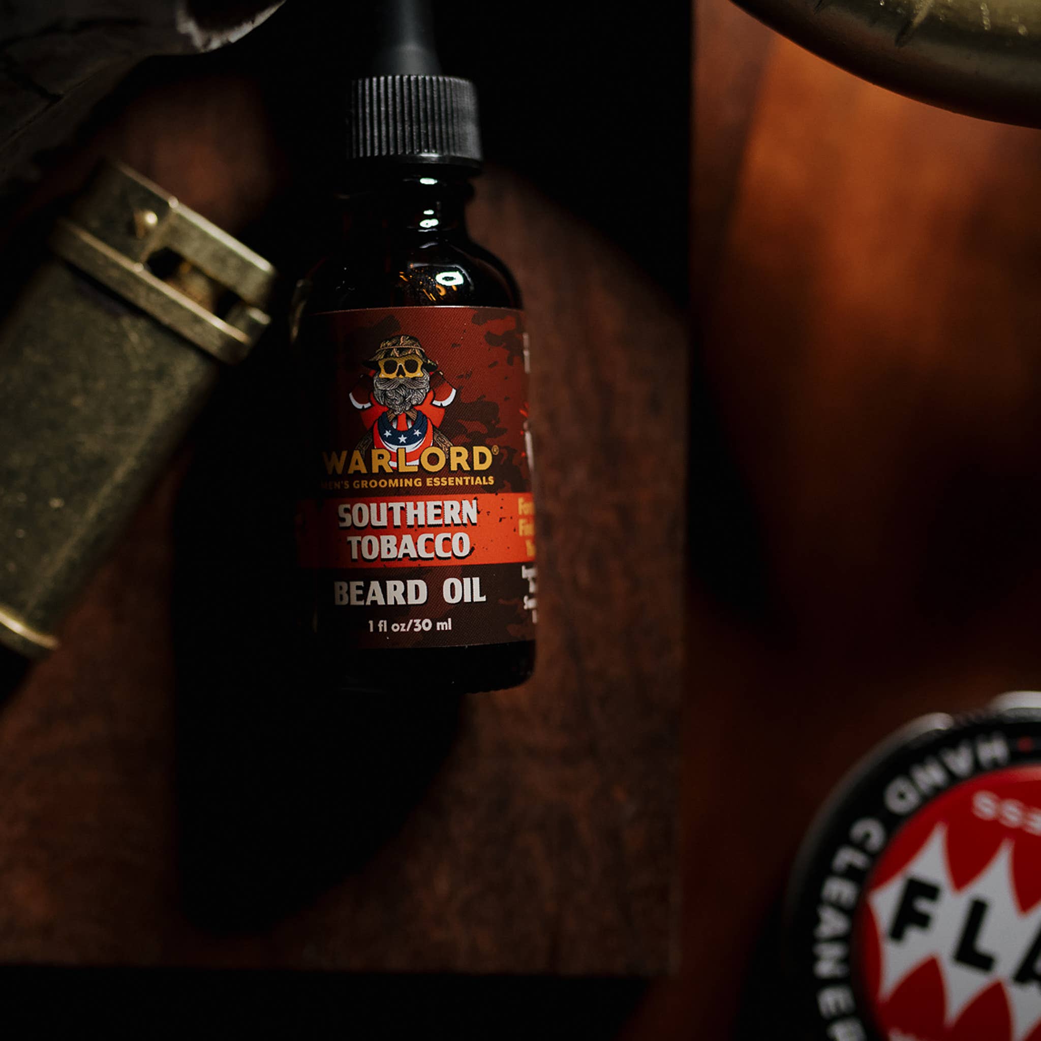 Warlord - Men's Grooming Essentials | Veteran Owned - Wholesale Beard Styling Product - Southern Tobacco Beard Oil3