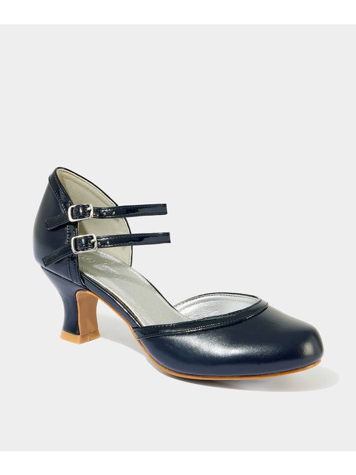 Marine Sweet Song Mary Jane Schuhe mit Doppelriemen aus PU für den Großhandel auf Faire1