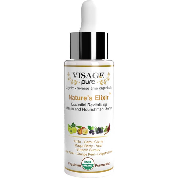 Visage Pure - Wholesale Facial Serum/Concentrate - Nature's Elixir - Essential Revitalizing Vitamin and Nourishment - Serum