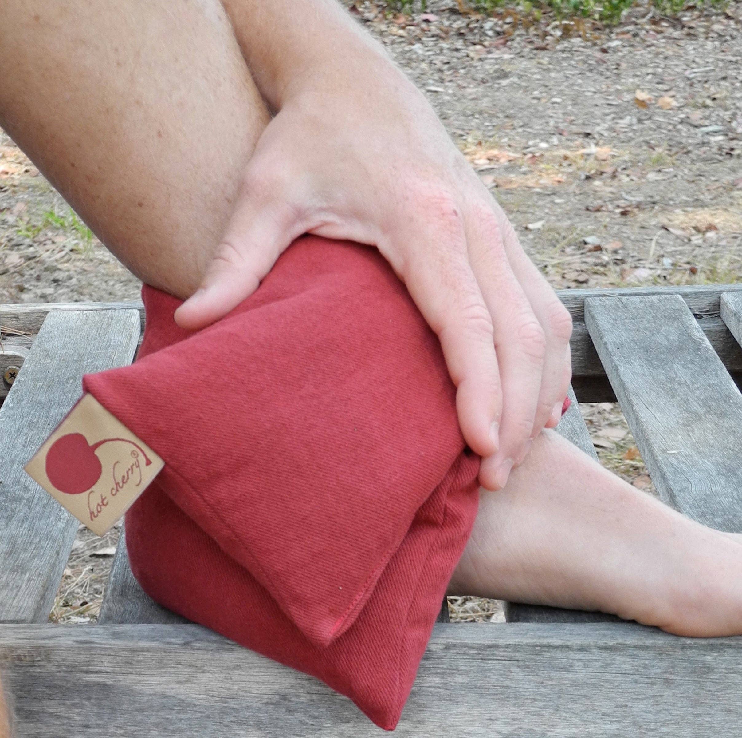 Hot Cherry Pillows - Wholesale Hot/Cold Compress - Hot Cherry Neck Wrap in Red Denim5