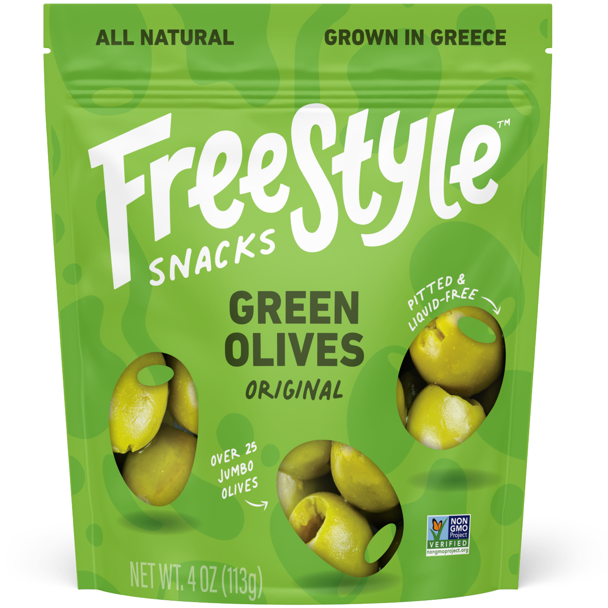 Freestyle Snacks - Vente Olives - Olives vertes - Original (paquet de 6)7