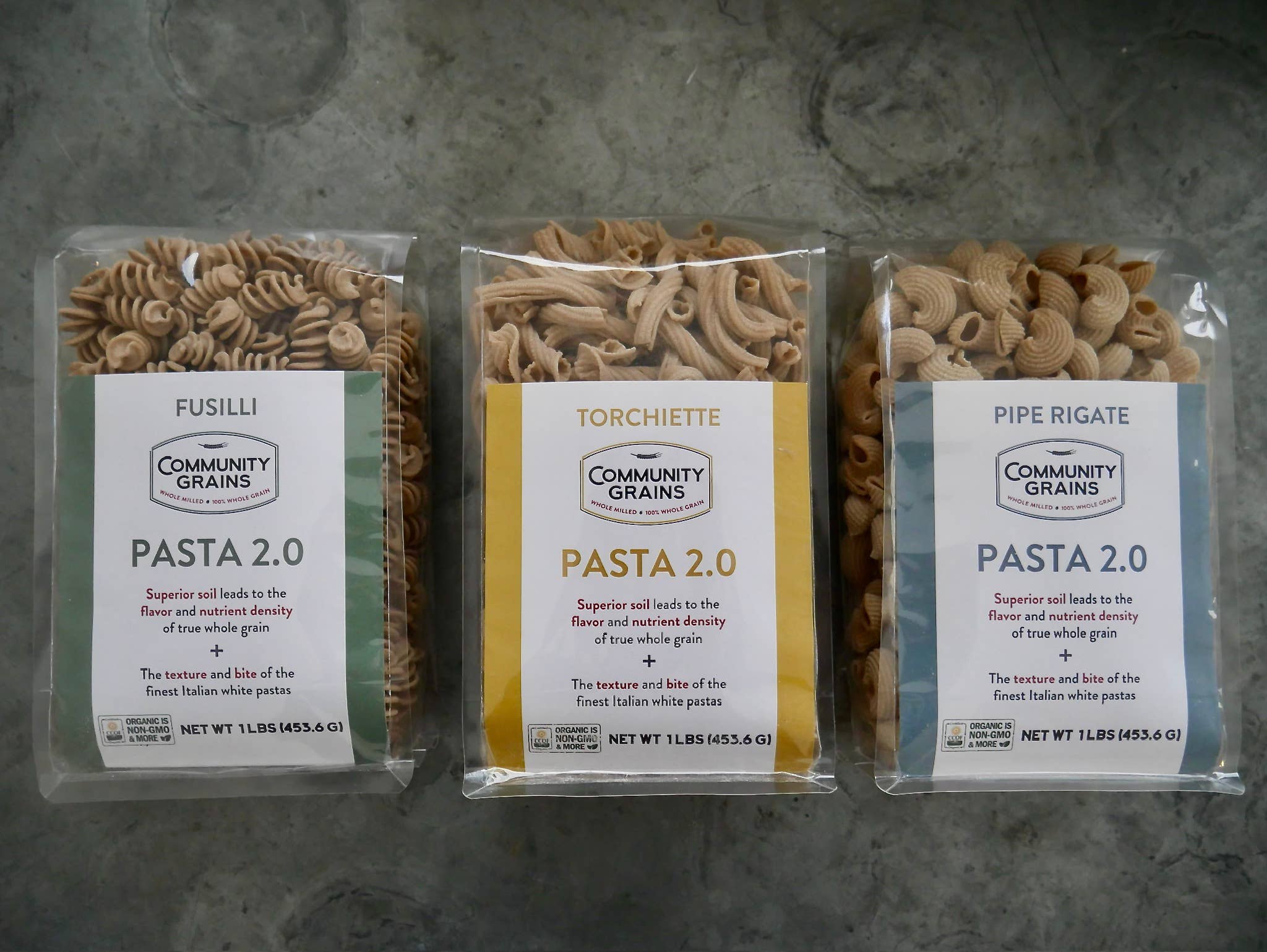 Community Grains - Wholesale Pasta - Organic Torchiette Pasta 2.02