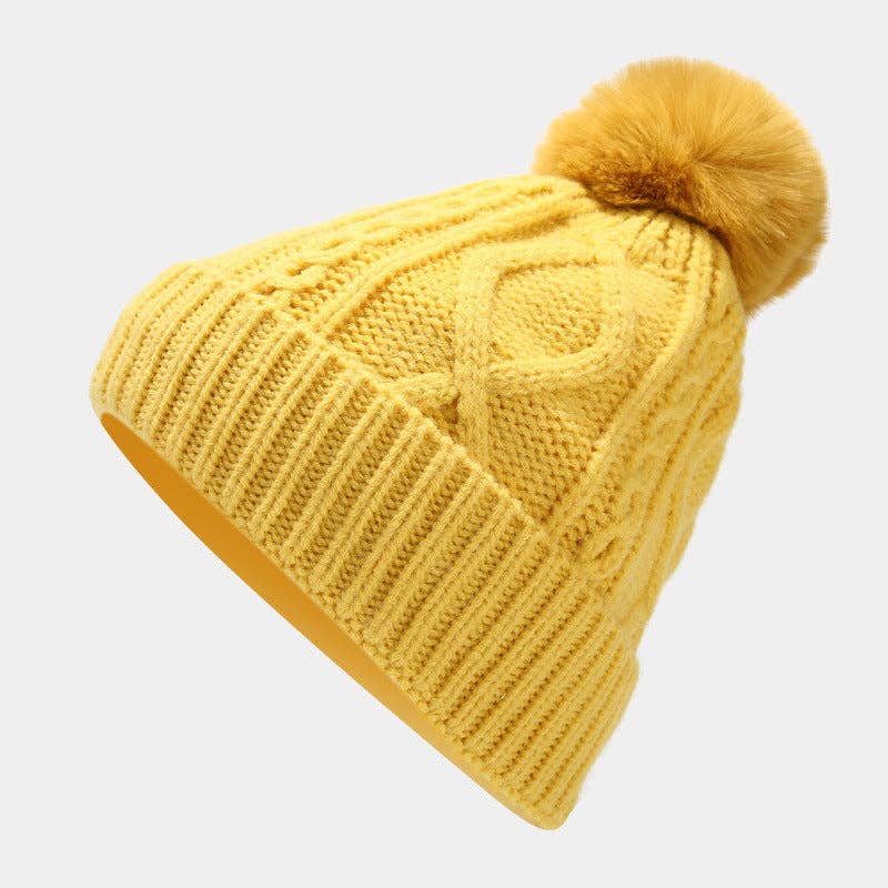 Dipped Shop - Wholesale Winter Accessory Set - Women's - Solid Color Twist Simple Knit Hat & Scarf Sets DPHS03429