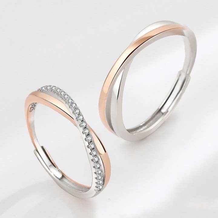 Infinity Mobius Matching Couple Ring in 925 Sterling Silver for wholesale by Perimade & Co. LLC
