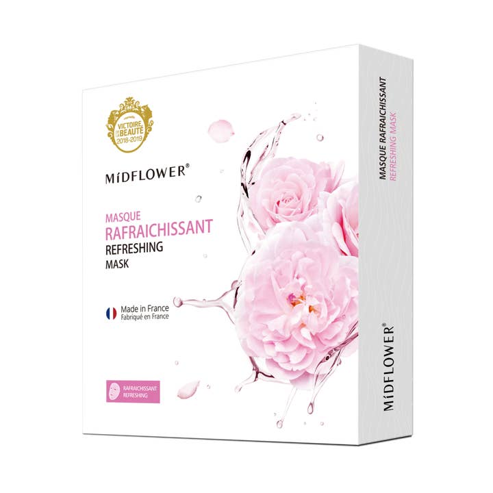 Midflower - Wholesale Skincare Face Mask - Nourishing invisible mask with rose water. Box 5 masks0