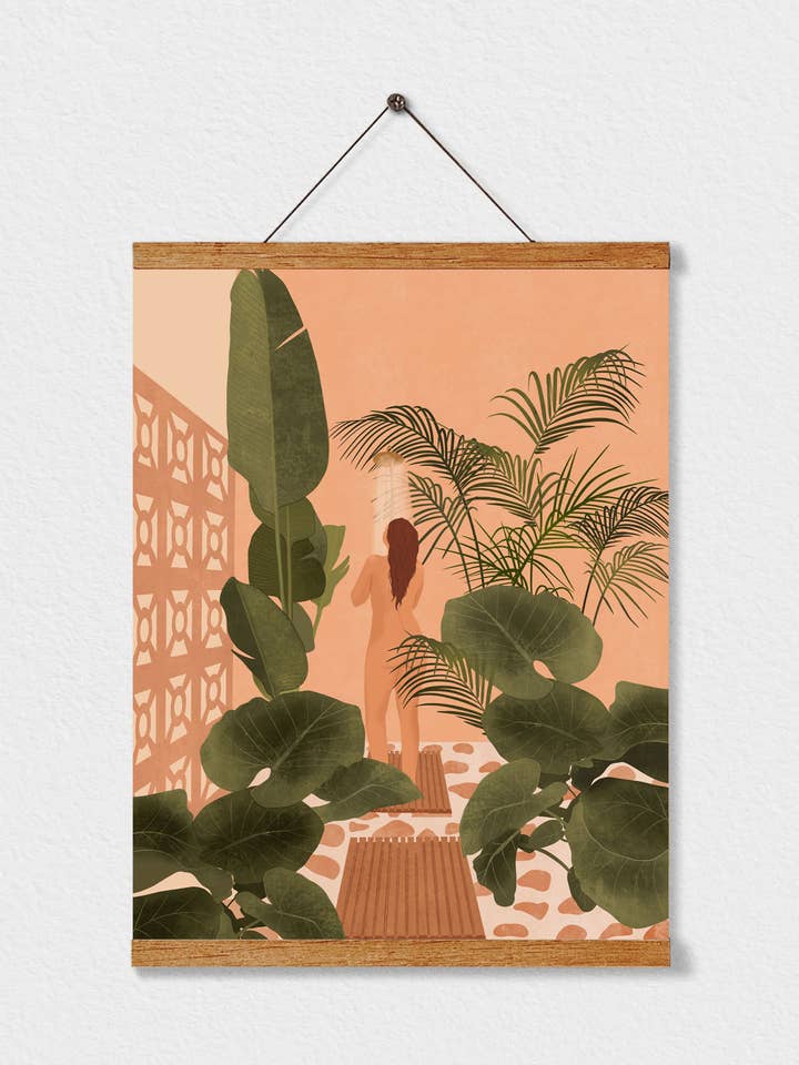 Impressão artística Chuva nos Trópicos por atacado de Illustrations Its Funny Howww Inc