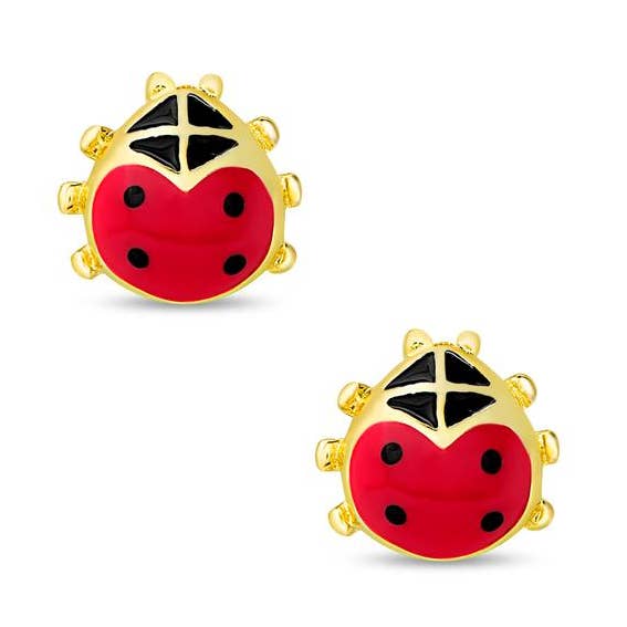Ladybug Stud Earrings for wholesale by Lily Nily