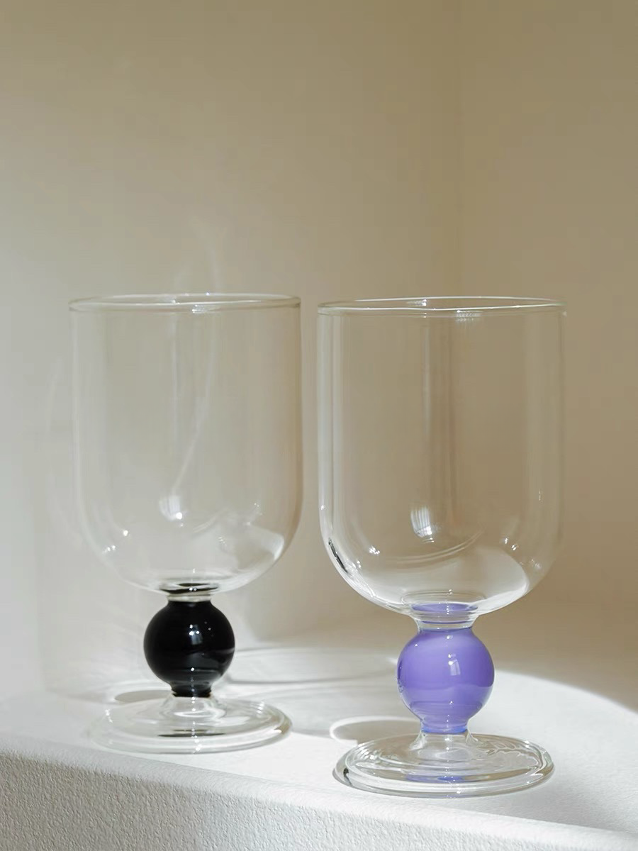 INSPECIAL HOME – Copo de vinho por atacado – Copos de vinho coloridos de gumballs soprados à mão14