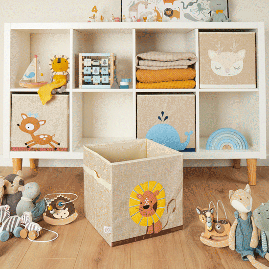 Bieco Spielwaren - Wholesale Opbergdoos voor speelgoed - Kinderen en baby - Opbergdoos met leeuwenprint1