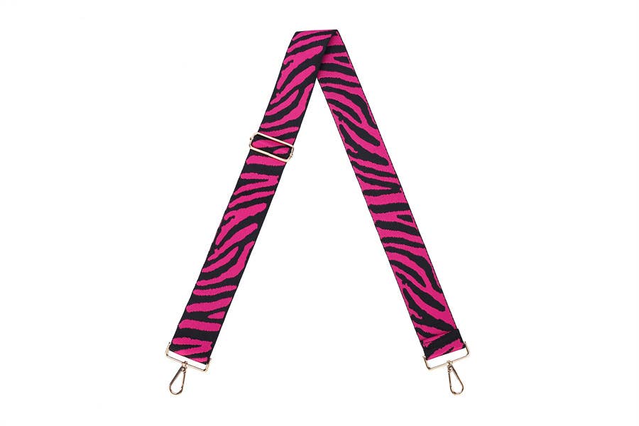 Nima Accessories Inc – wholesale Bag strap – women's – Guitar Style Wide Stylish Zebra Print Handbag Strap3