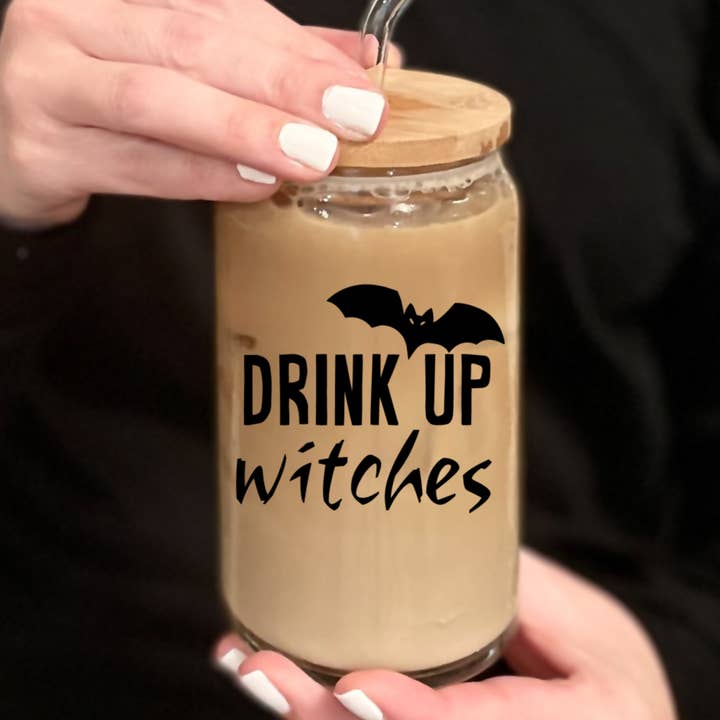 Salt and Sparkle - Wholesale Drinking Glass/Cup - Halloween Iced Coffee Cup1