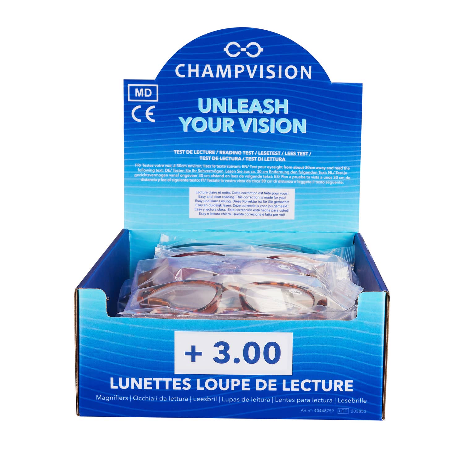 Champ by Polyflame - Wholesale Eyeglasses - Unisex - 24 Reading Magnifying Glasses - +3.002