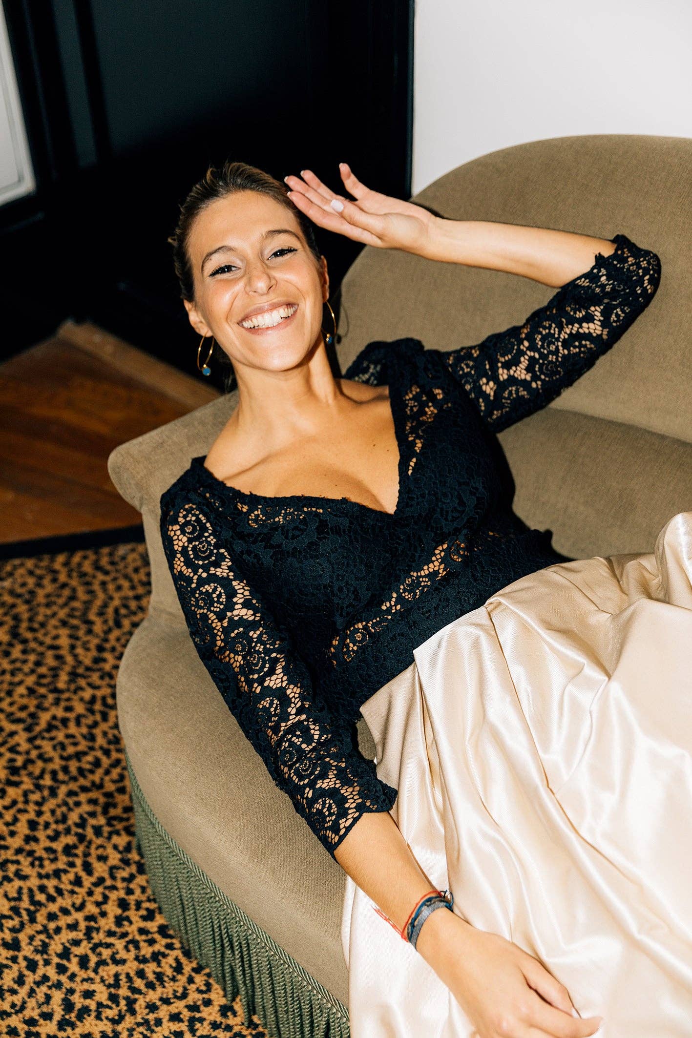 madame-en-soie – wholesale Kjol - Dam – Lång sidenkjol och bomull underkjol "Emma" – guldig2