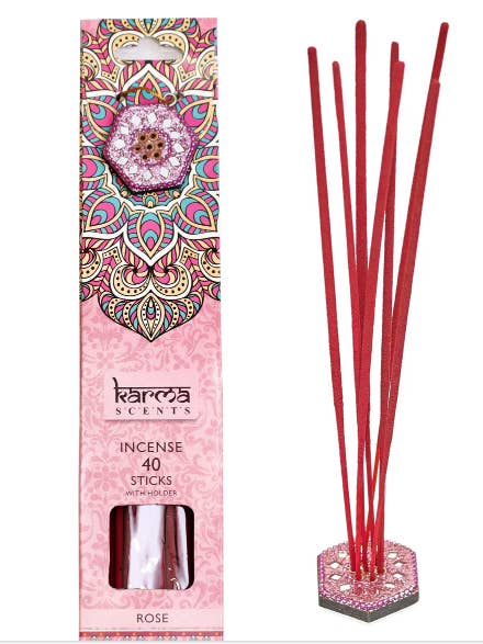 Rose Karma Scents Incense for wholesale by Nature's Retreat