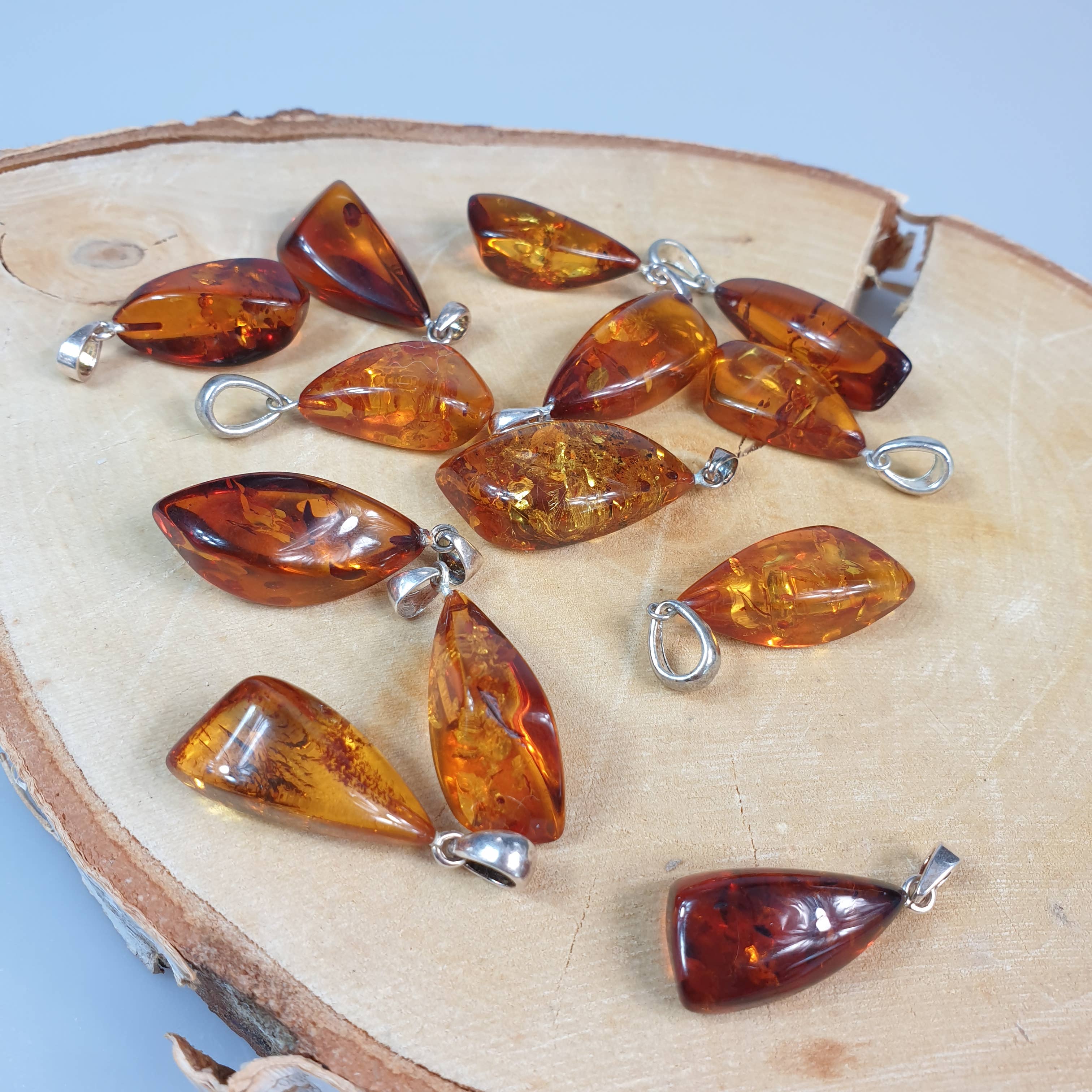 AmberLithuania - Wholesale Individual Charm/Pendant - Amber pendants. Real Baltic Amber necklace 1 psc5