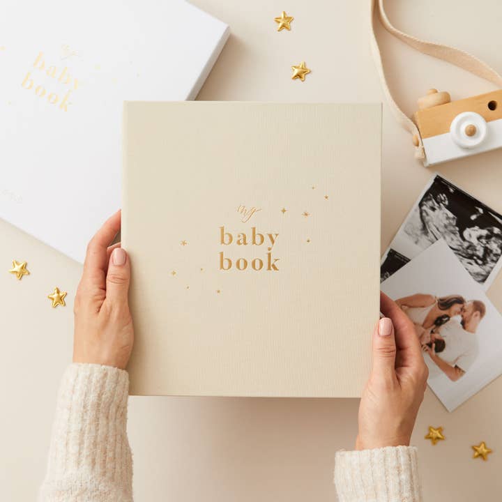 Blush And Gold - Wholesale Herinneringenboek - Kinderen en baby - My Baby Book - Pearl (doek) luxe aandenken en memory-babyboek