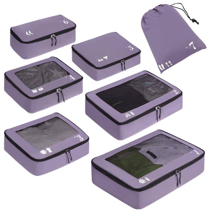 wandf - Wholesale Packing Cube - 7 Set Tear-Resistant Packing Cubes Travel Organizer8