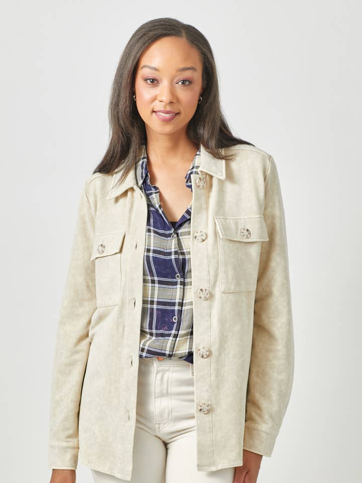 60320 Vasket Shacket for engroshandel hos Mystree