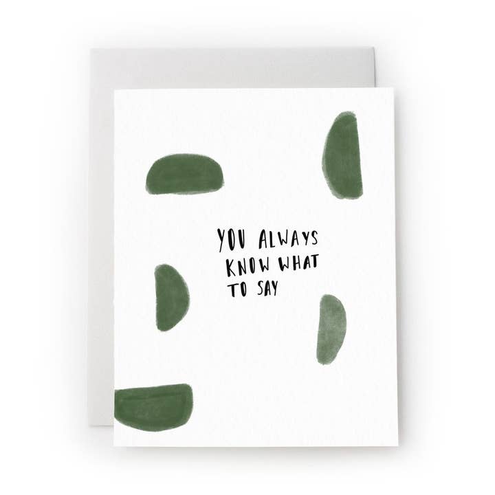 Vous savez toujours quoi dire carte pour la vente par Tack and Ward