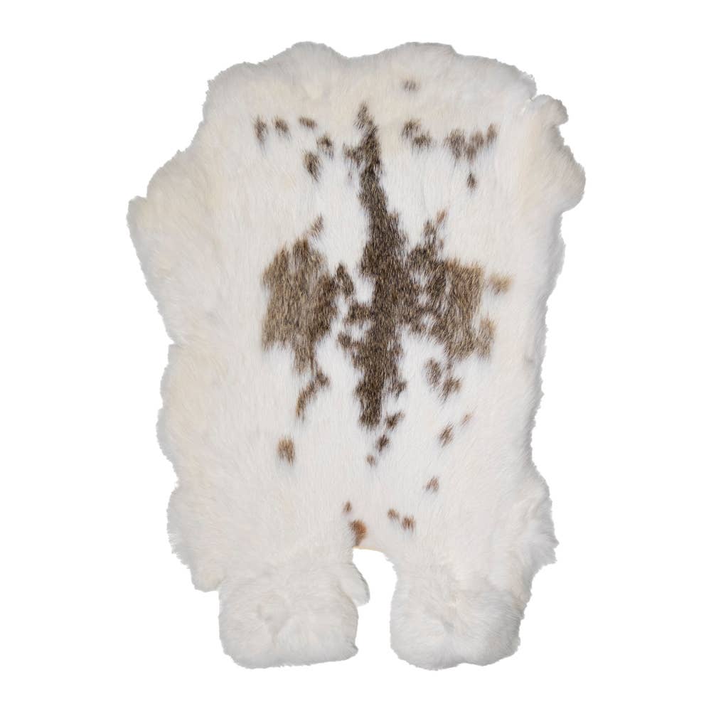 Mars & More - Brand of B Living - Wholesale Decorative Tabletop Object - fur rabbit spotted white brown 40cm0