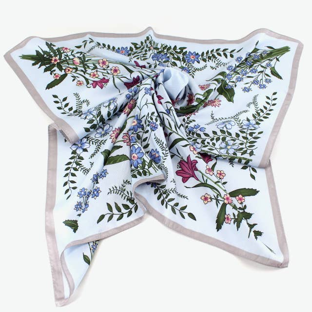 Pretty Persuasions - Wholesale Scarf - Women's - S25095 Floral Square Scarf (28"x28")11