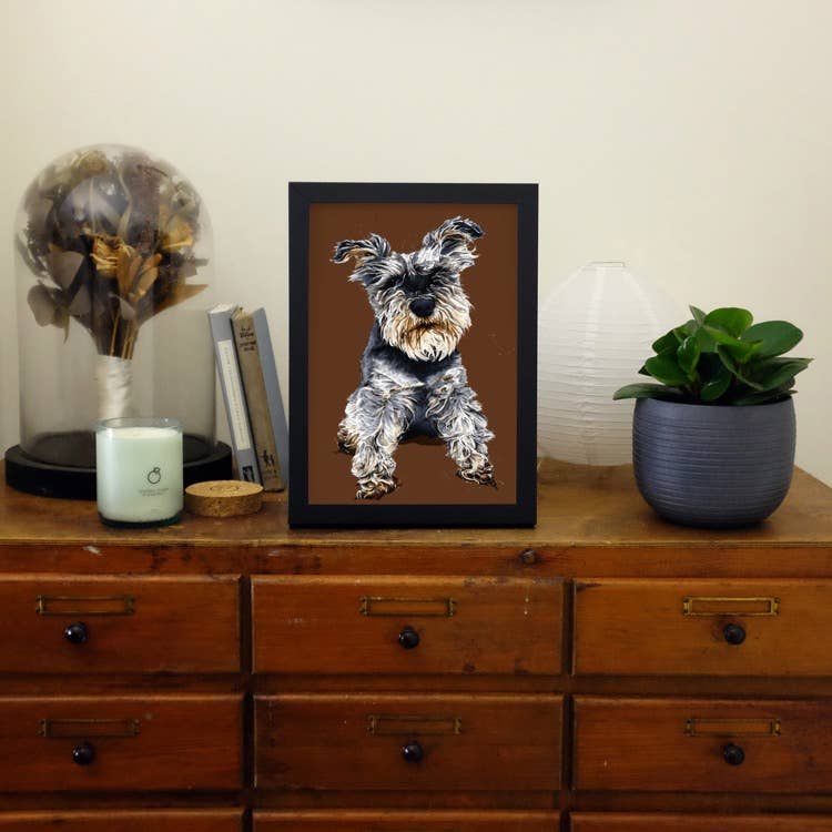 Some Ink Nice - Vendita all'ingrosso Stampa artistica - Stampa artistica Schnauzer * Stampa artistica A4 * Dog Art * Schnauzer Art3