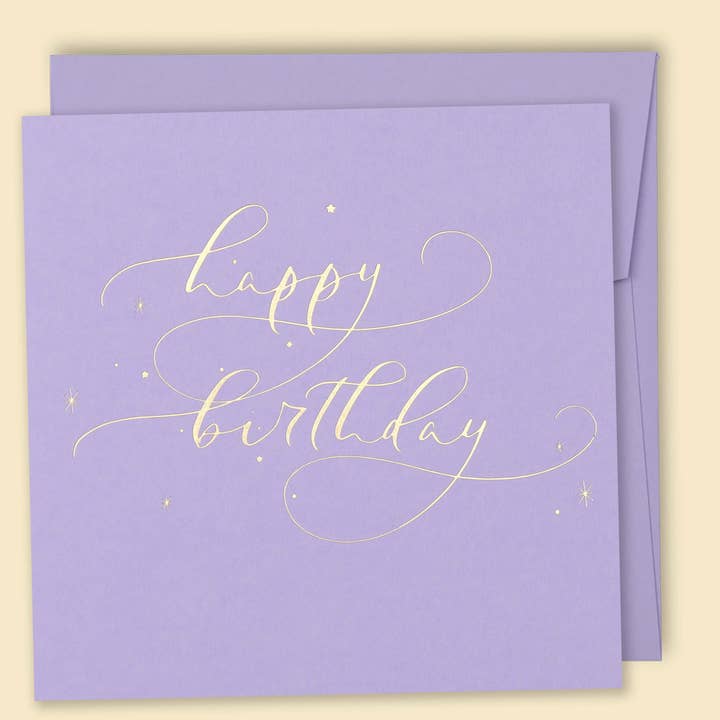 Happy Birthday Constellations Card - Lavender - Wholesale for wholesale by Papernest