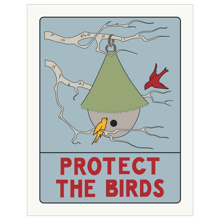 Fridgedoor - Wholesale Magnet - 2.5'' x 3.5'' Protect The Birds Magnet