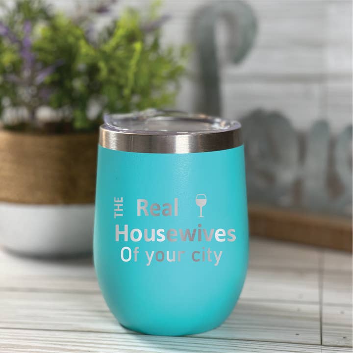 Gobelets à vin The Real Housewives 12 oz, acier inoxydable pour la vente par Oh It's A Party