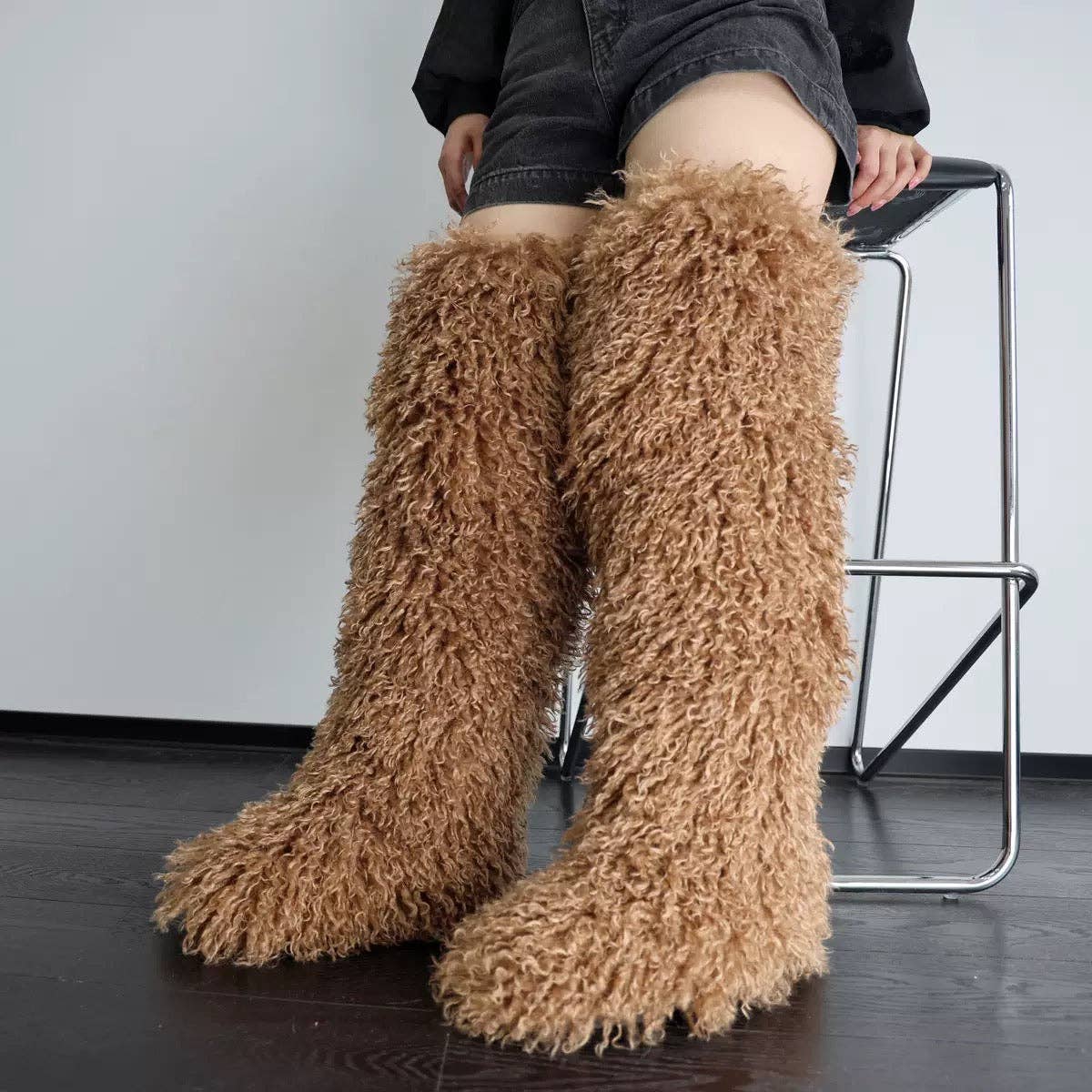 MB Fashion Wholesale - Wholesale Boots - Women's - EVERY FASHION Ultra-Shaggy Faux Fur Over-The-Knee Boots8