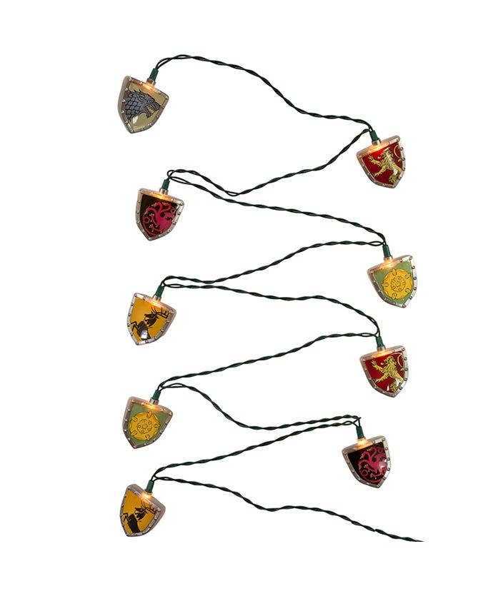 Kurt S. Adler, Inc. - Wholesale Ornament Set - UL 10 Light Game of Thrones Shield Light Set1